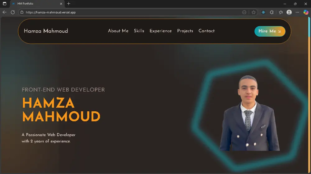 تصميم بورتفوليو شخصي احترافي (Personal Portfolio)