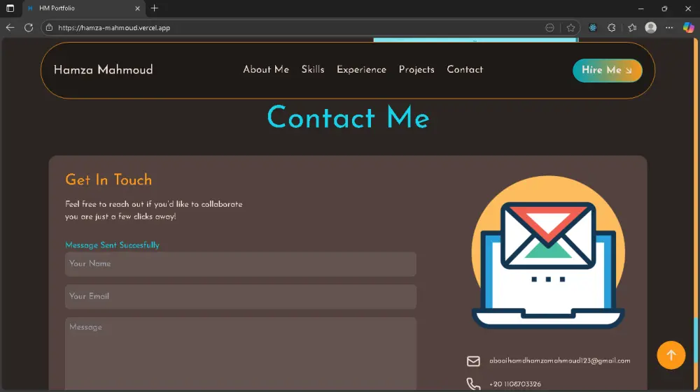 تصميم بورتفوليو شخصي احترافي (Personal Portfolio)