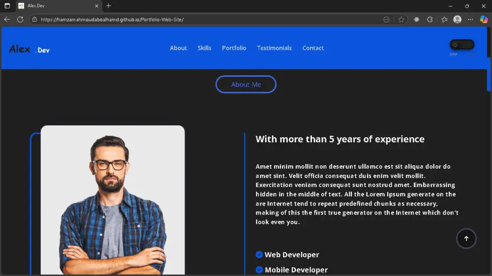 تحويل تصميم Figma أو Adobe XD إلى موقع متجاوب HTML / CSS / JavaScript (صفحة واحدة)