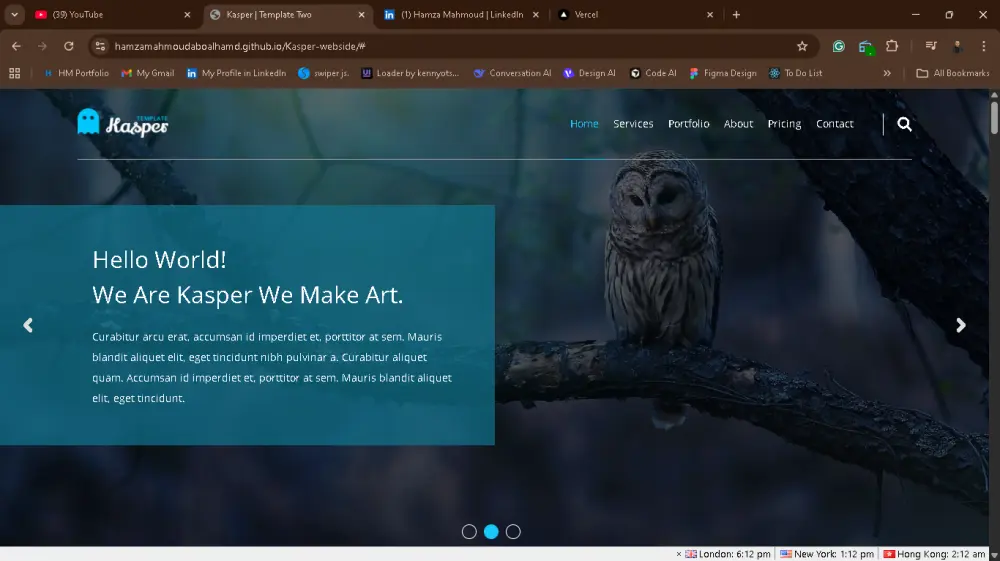 تحويل تصميم Figma أو Adobe XD إلى موقع متجاوب HTML / CSS / JavaScript (صفحة واحدة)
