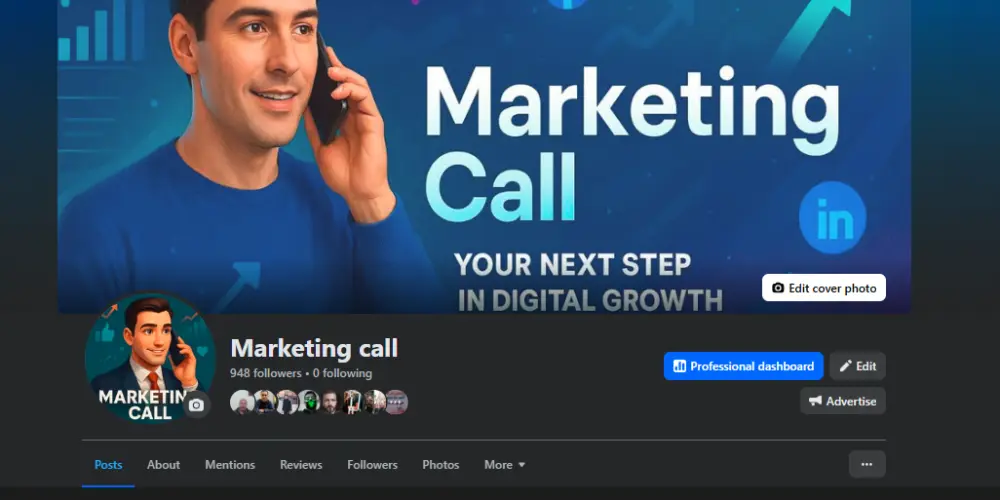 أنشاء و تأسيس صفحات فيسبوك و عمل تصميم و لوجو و صورة بروفايل للصفحة