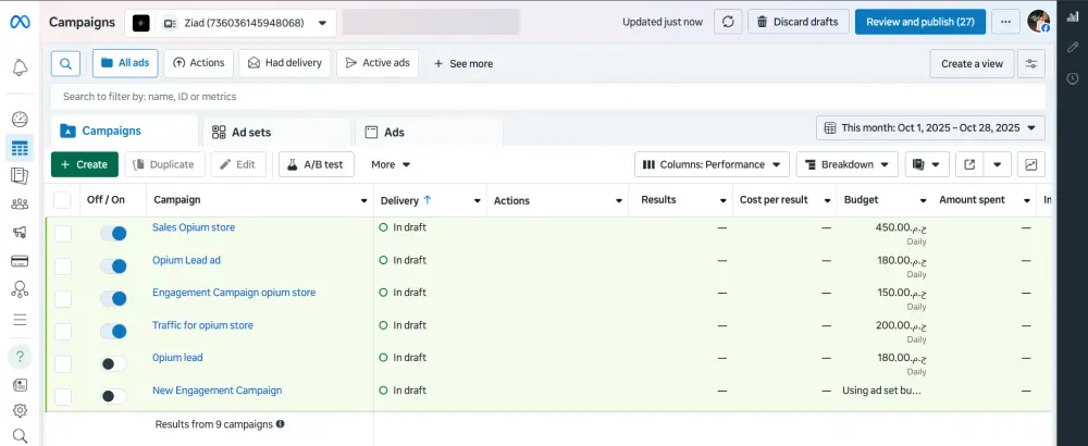 تحضير و عمل خطة تسويقية كاملة علي منصة Facebook