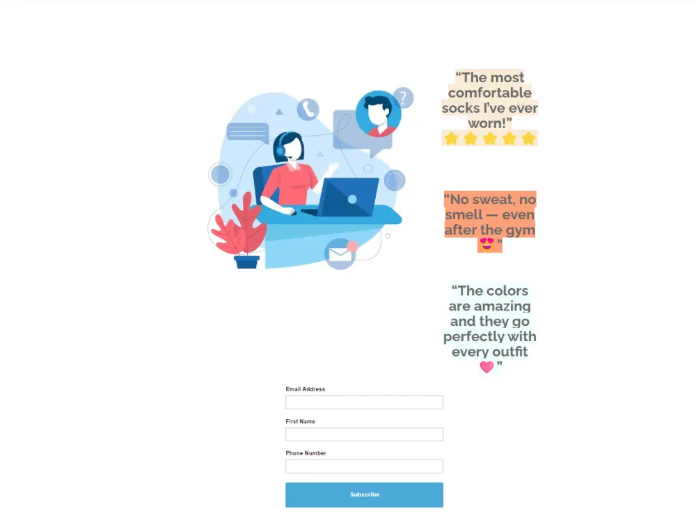 صفحة هبوط احترافية عبر Mailchimp تعبر عن هوية مشروعك وتحوّل الزوار لعملاء فعليين.