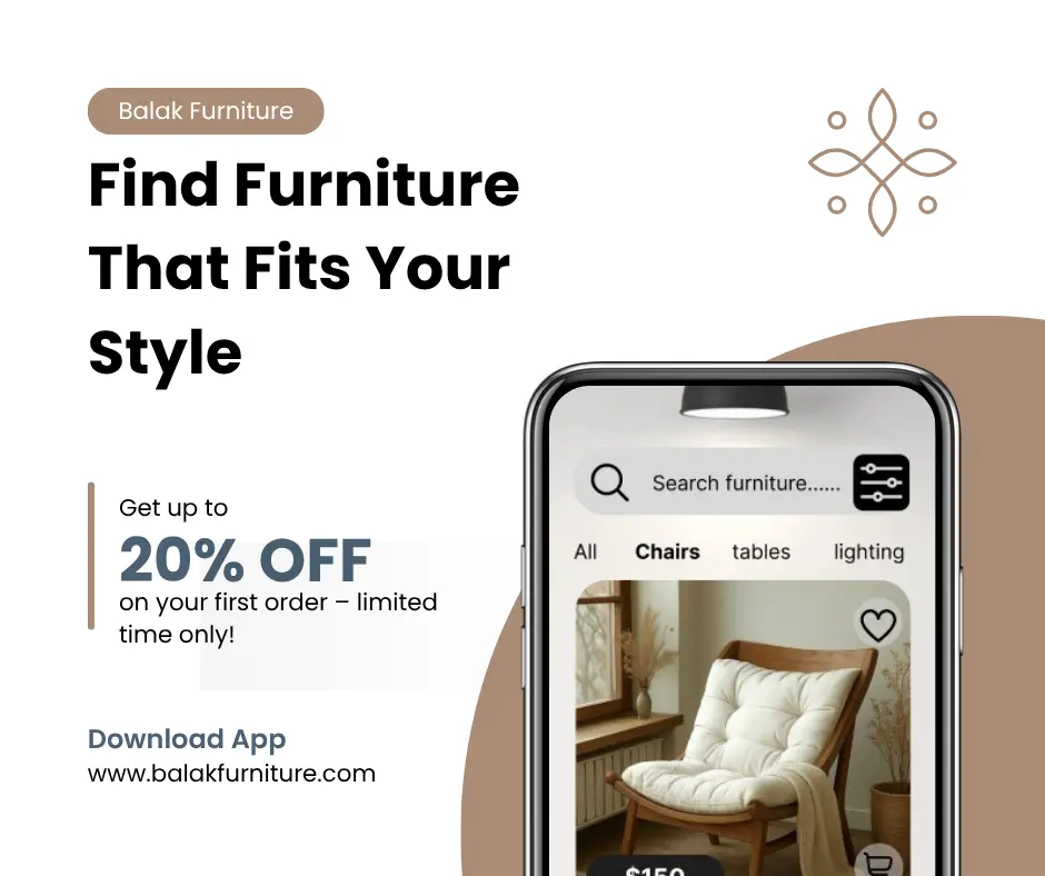 Balak Furniture – تصميم تطبيق لشراء الأثاث بسهولة وأناقة