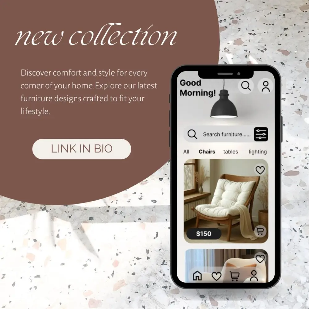 Balak Furniture – تصميم تطبيق لشراء الأثاث بسهولة وأناقة