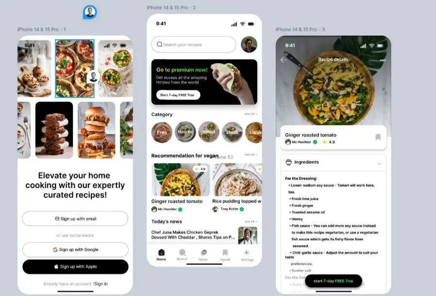 تصميم واجهات تطبيقات احترافية بتجربة مستخدم مميزة (UI/UX)