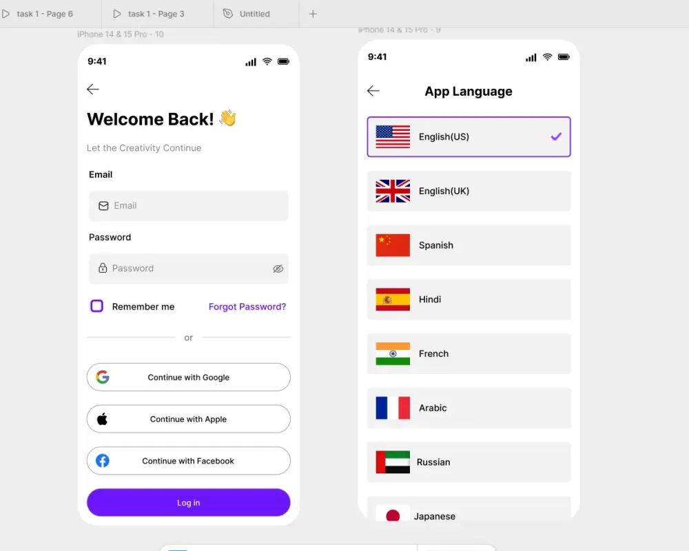 تصميم واجهات تطبيقات احترافية بتجربة مستخدم مميزة (UI/UX)