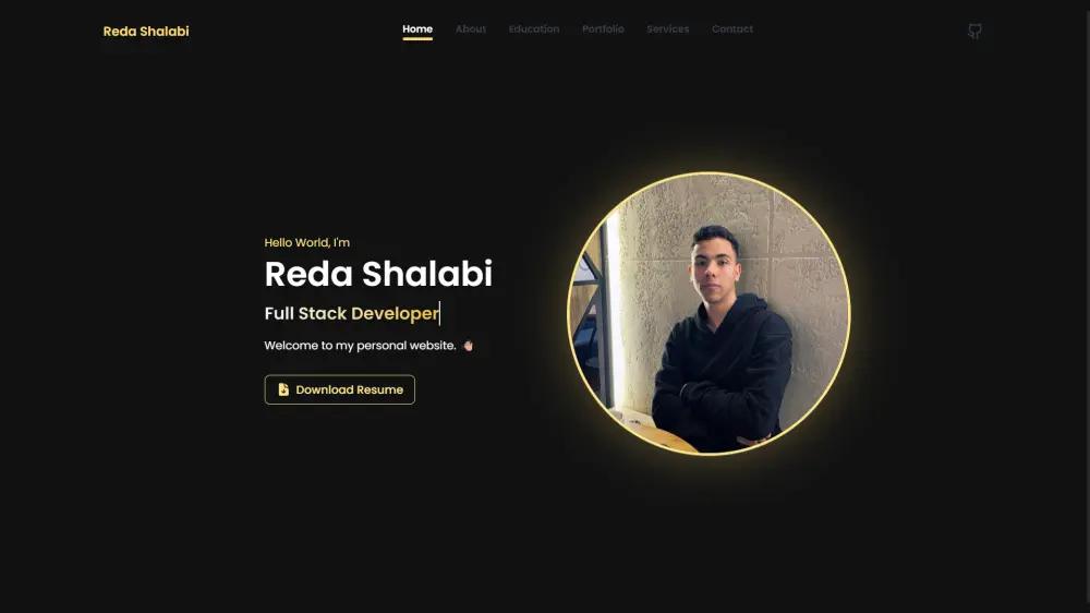 بورتفوليو شخصي احترافي ومتجاوب بـ HTML, Tailwind,Vue