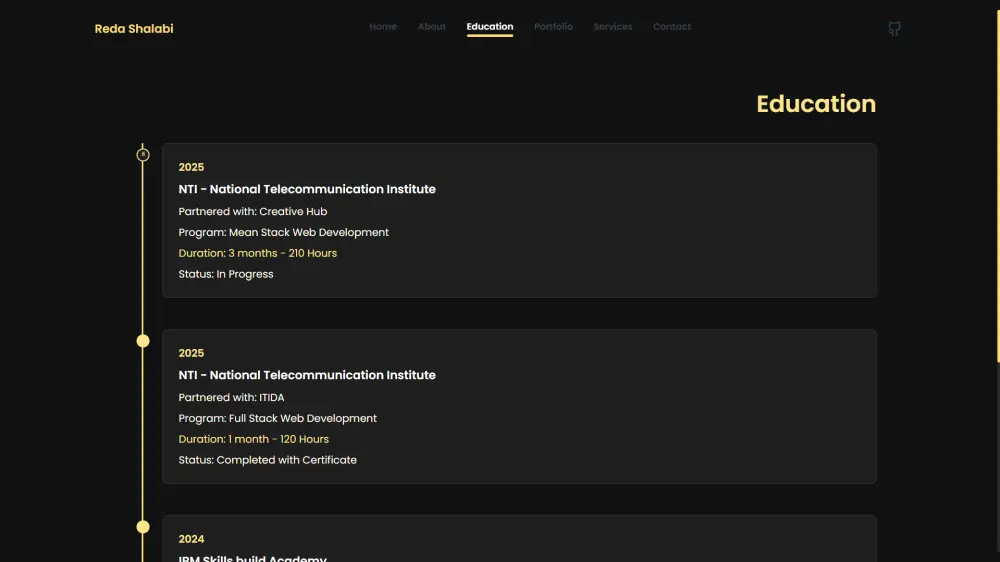 بورتفوليو شخصي احترافي ومتجاوب بـ HTML, Tailwind,Vue