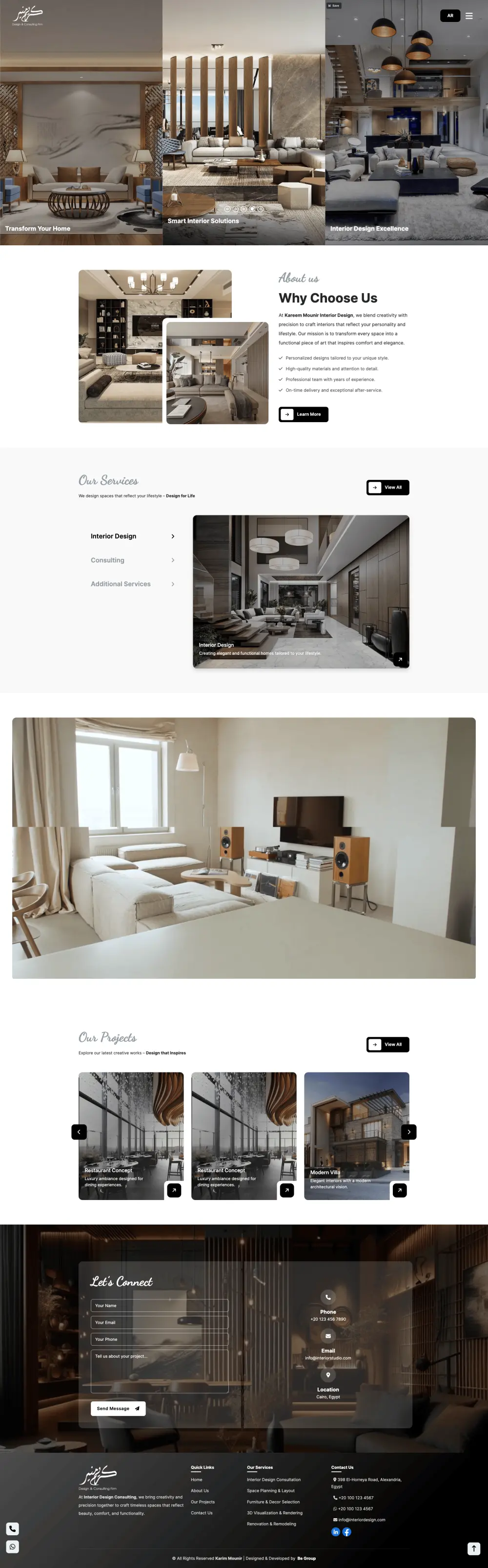 تصميم وبناء مواقع احترافية