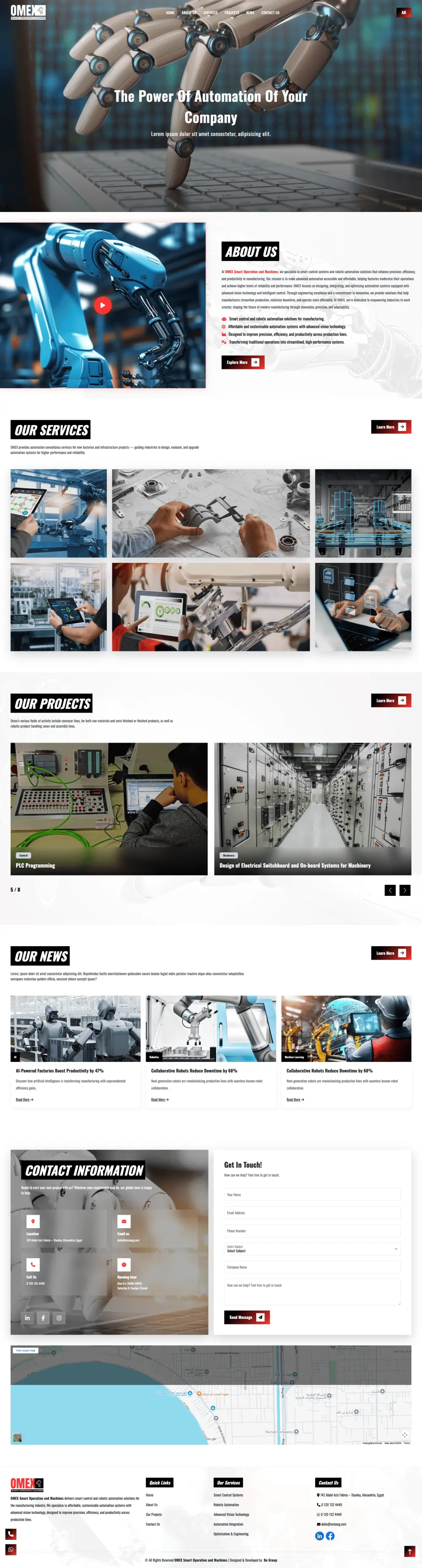 تصميم وبناء مواقع احترافية