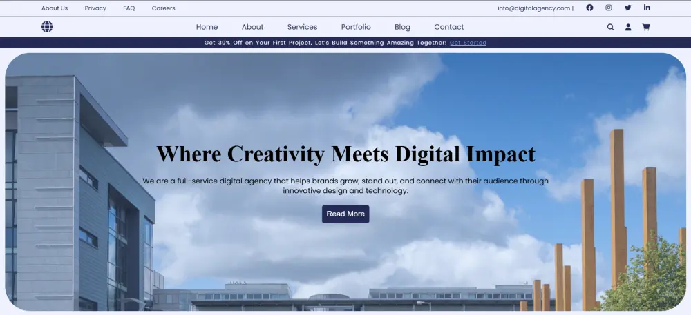 تصميم صفحة هبوط احترافية متجاوبة بـ HTML وCSS وBootstrap