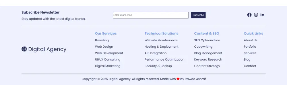 تصميم صفحة هبوط احترافية متجاوبة بـ HTML وCSS وBootstrap