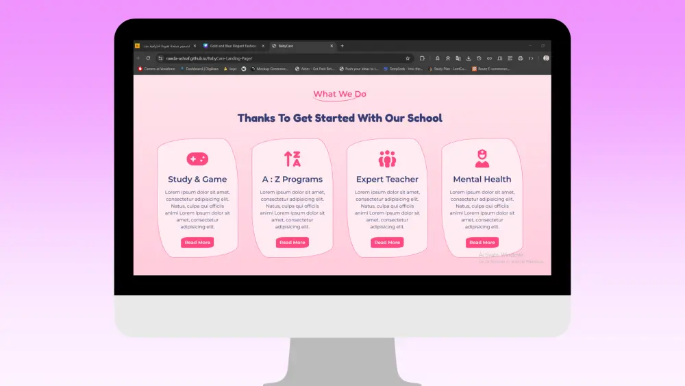 تصميم صفحة هبوط احترافية متجاوبة بـ HTML وCSS وBootstrap