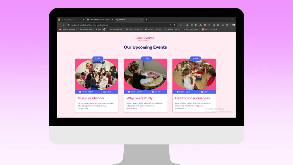 تصميم صفحة هبوط احترافية متجاوبة بـ HTML وCSS وBootstrap