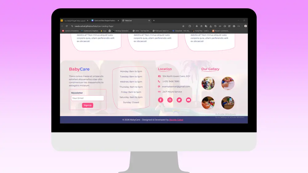تصميم صفحة هبوط احترافية متجاوبة بـ HTML وCSS وBootstrap