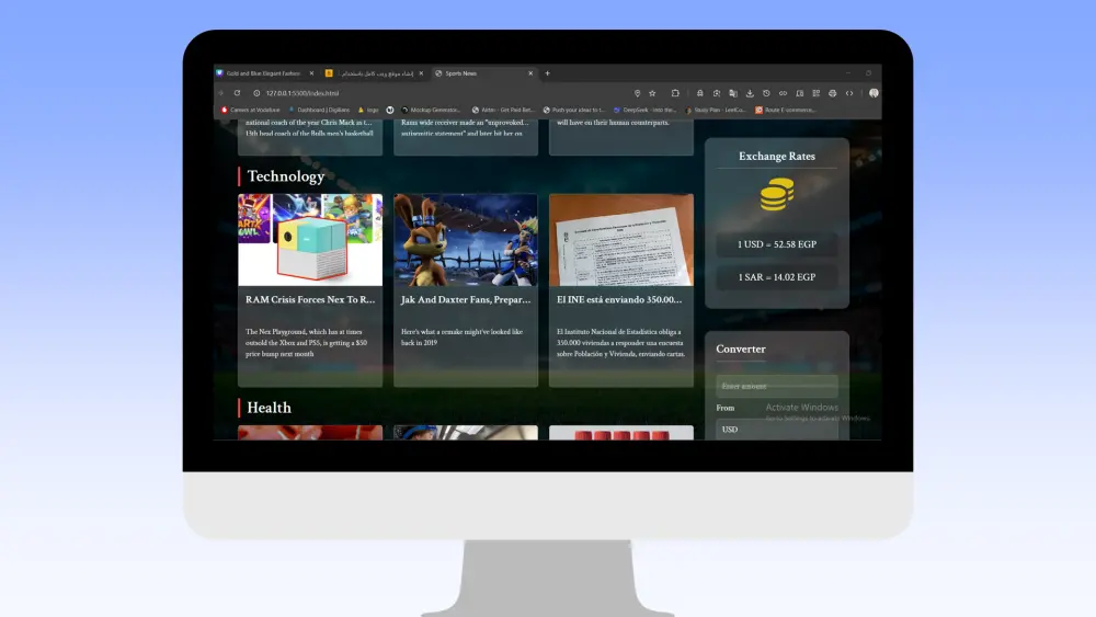 إنشاء موقع ويب كامل باستخدام HTML وCSS وJavaScript وBootstrap