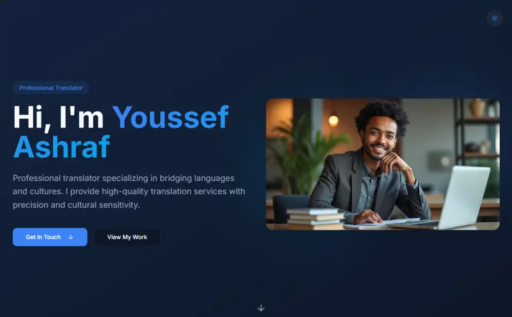 موقع بورتفوليو شخصي احترافي -  Portfolio Website