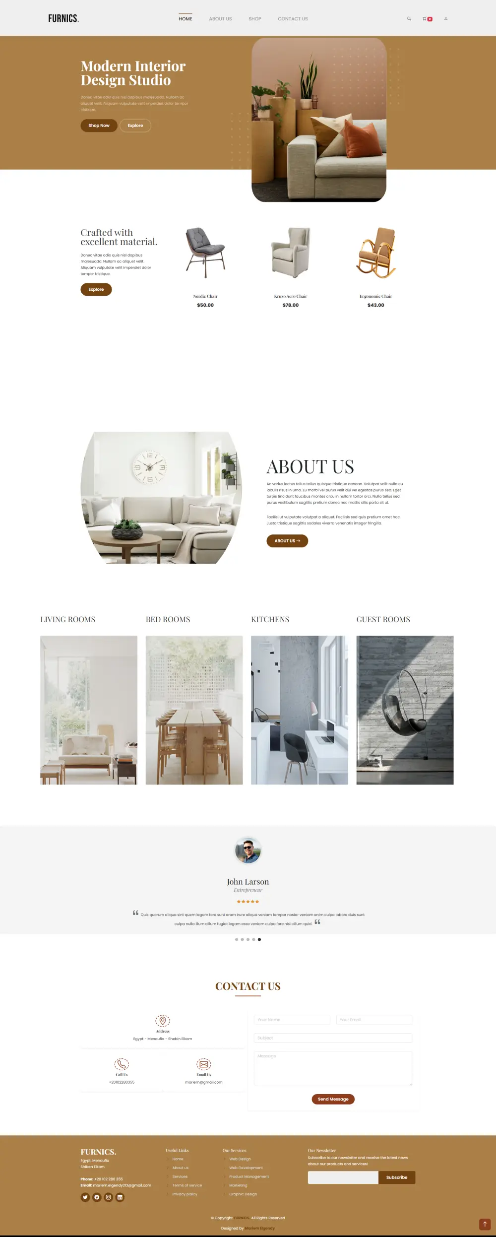 تصميم مواقع باستخدام HTML5, CSS3, JavaScript