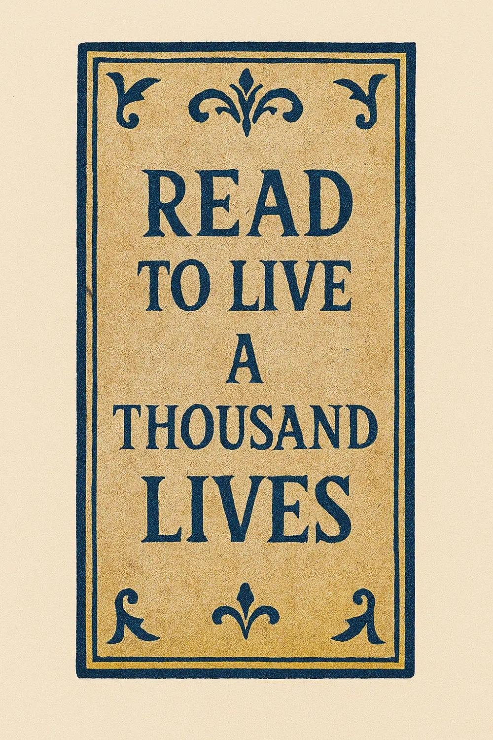 تصميم فاصلة كتاب مزخرفة بعبارات