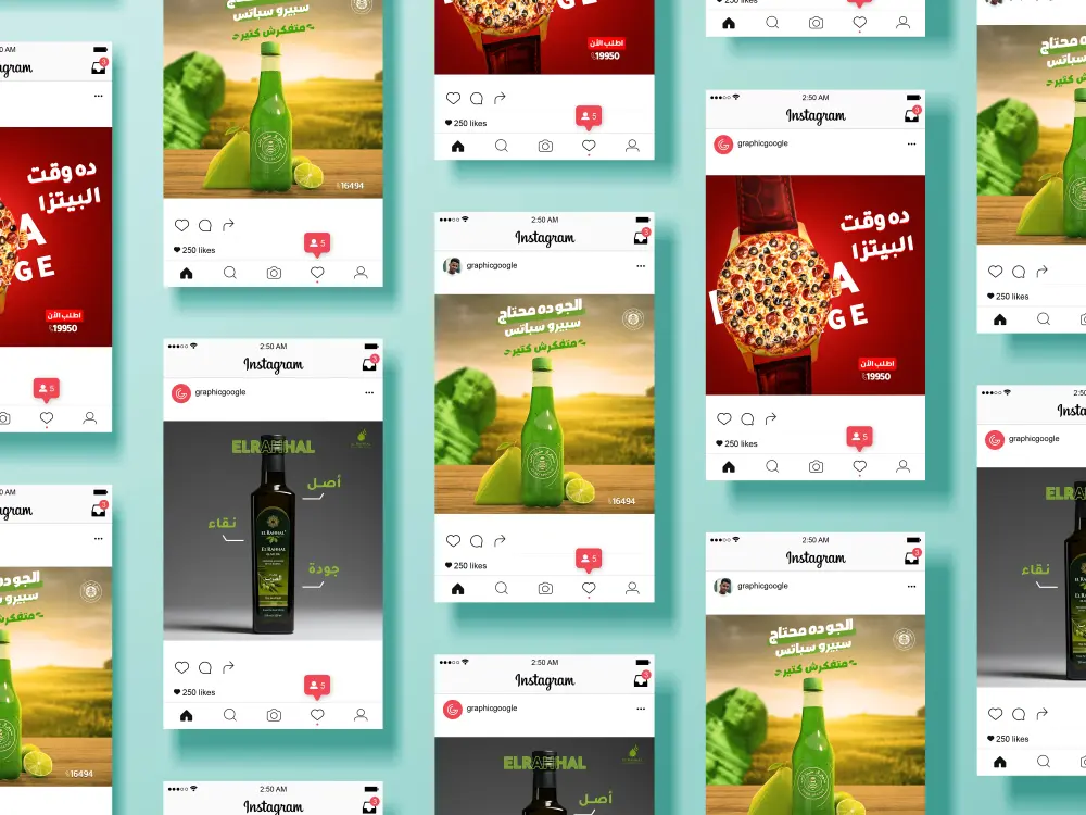 تصميمات سوشيال ميديا إحترافية