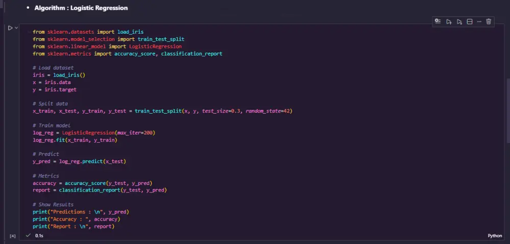 تنفيذ وبناء نماذج Machine Learning باستخدام Python