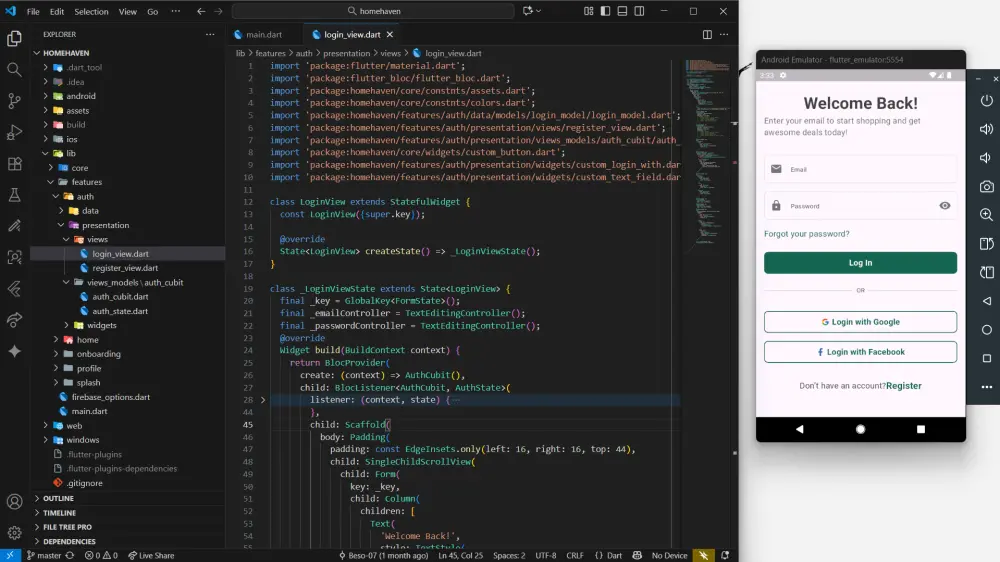 انشاء تطبيق بسيط من 3ل 5 واجهات على أندرويد و ios