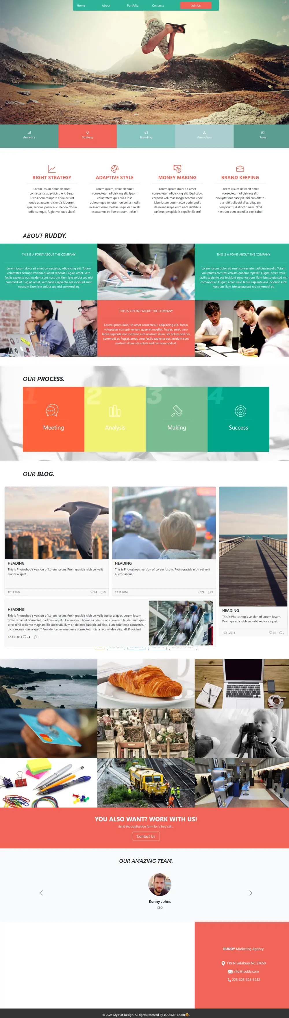 تصميم واجهة موقع احترافية وعصرية باستخدام HTML,CSS, js,react