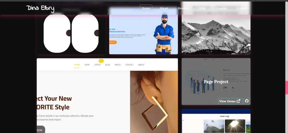 تصميم وبرمجة موقع شخصي (Portfolio) بسيط ومتجاوب باستخدام HTML وCSS وJavaScript
