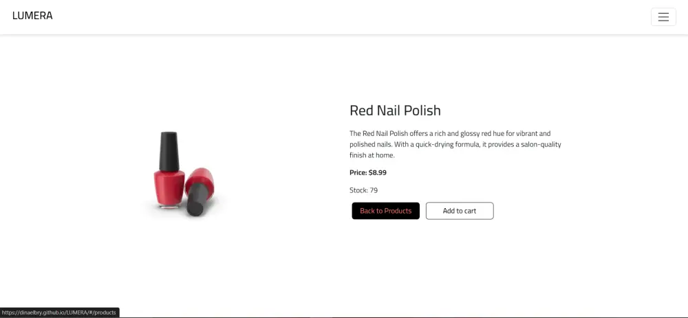 موقع تفاعلي مطور باستخدام React وDummyJSON API