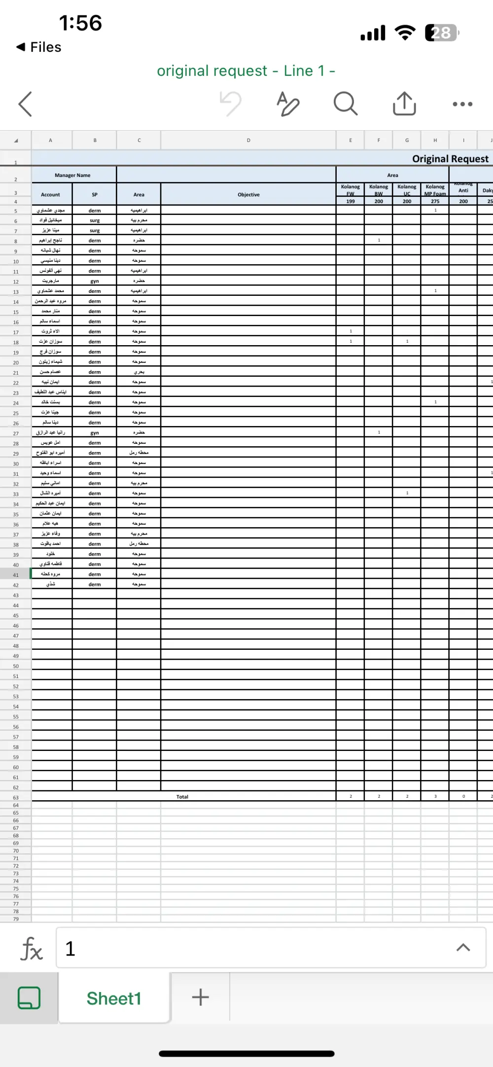 data entry