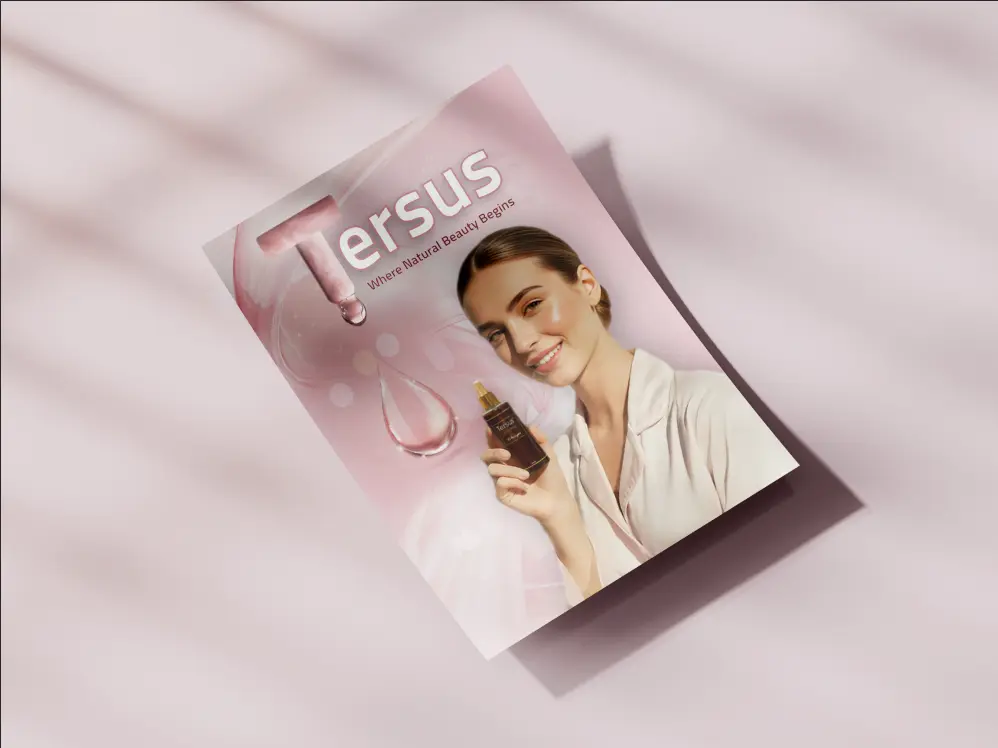 تصميم بروشور احترافي وجهين | بأستايل راق وجذاب Double-Sided Brochure Design