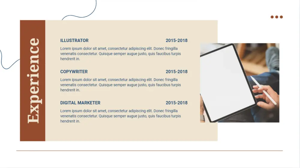 تصميم بورتفوليو احترافي وجذاب (10 شرائح) لعرض مهاراتك بـ 5$ فقط