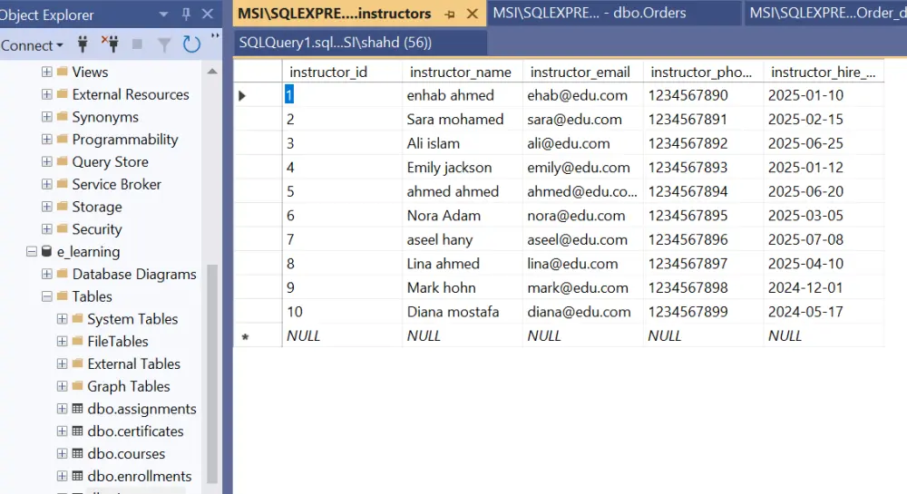 تصميم وإنشاء قواعد البيانات الموثوقة والفعّالة