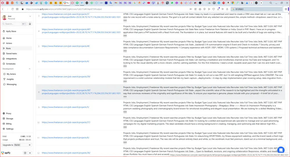 إستخراج البيانات من صفحات الإنترنت المختلفة