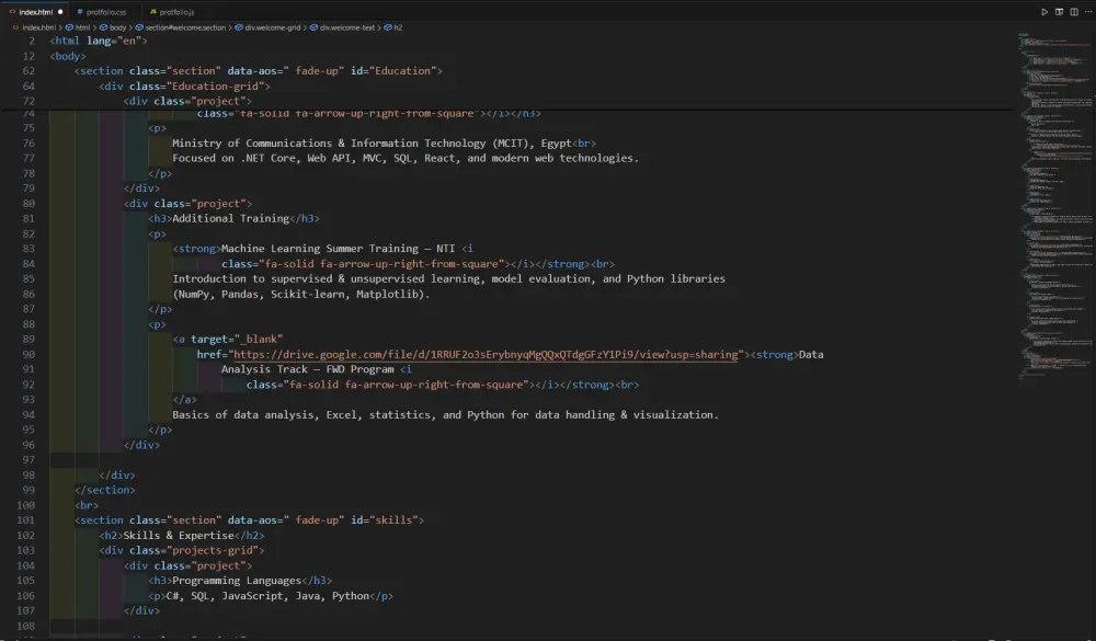 إنشاء صفحة هبوط احترافية واحدة باستخدام HTML و CSS