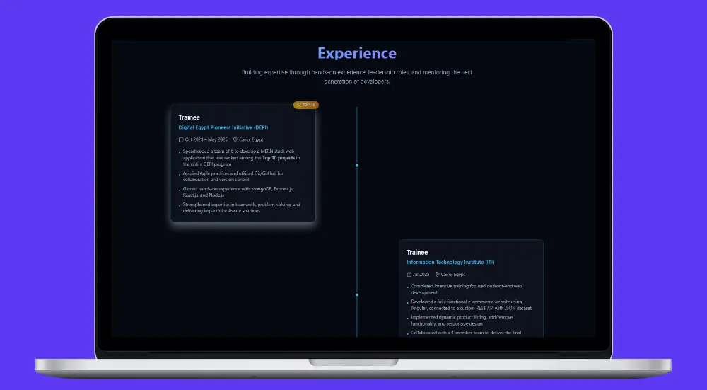 تصميم وبناء بورتفوليو شخصي احترافي ومعرض اعمال أونلاين