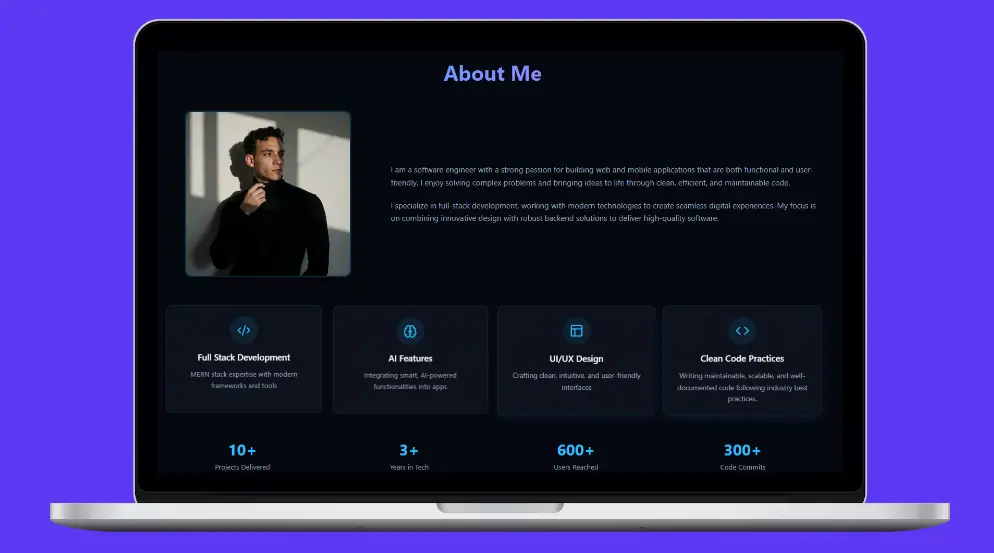 تصميم وبناء بورتفوليو شخصي احترافي ومعرض اعمال أونلاين