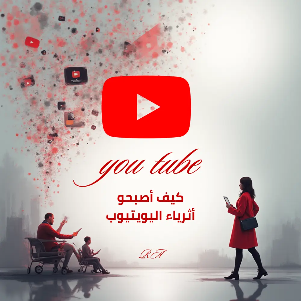 كتاب رقمي تعليمي يحتوي على أسرار كيف أصبحو أثرياء على اليوتيوب ل أنجاح قناتك