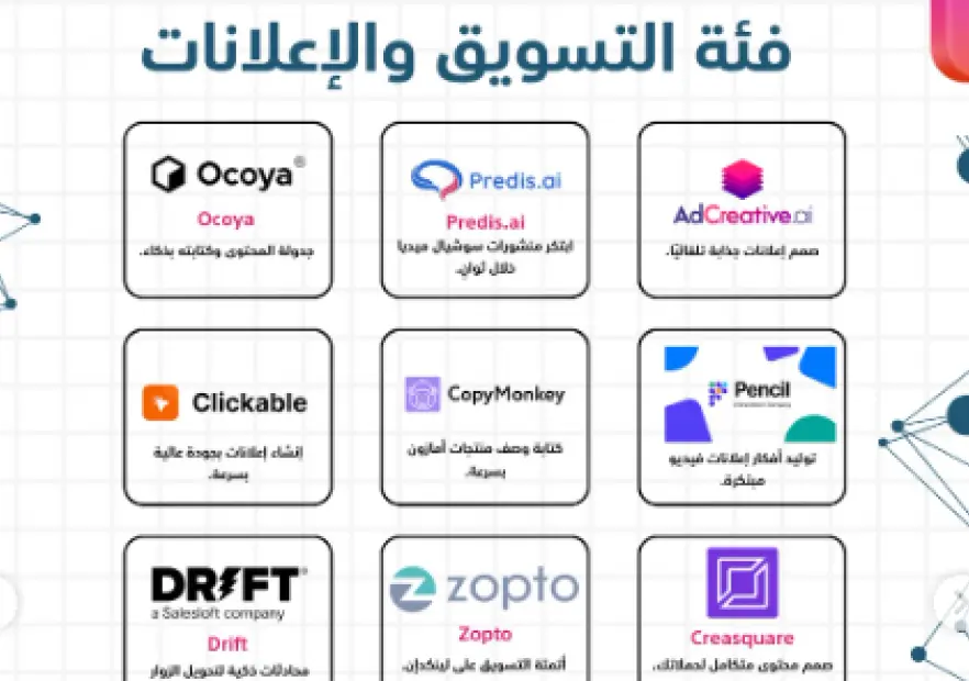 أكثر من 300أسم  أداة ذكاء أصطناعي هتغير من مسارشغلك 180ْلكل تخصص