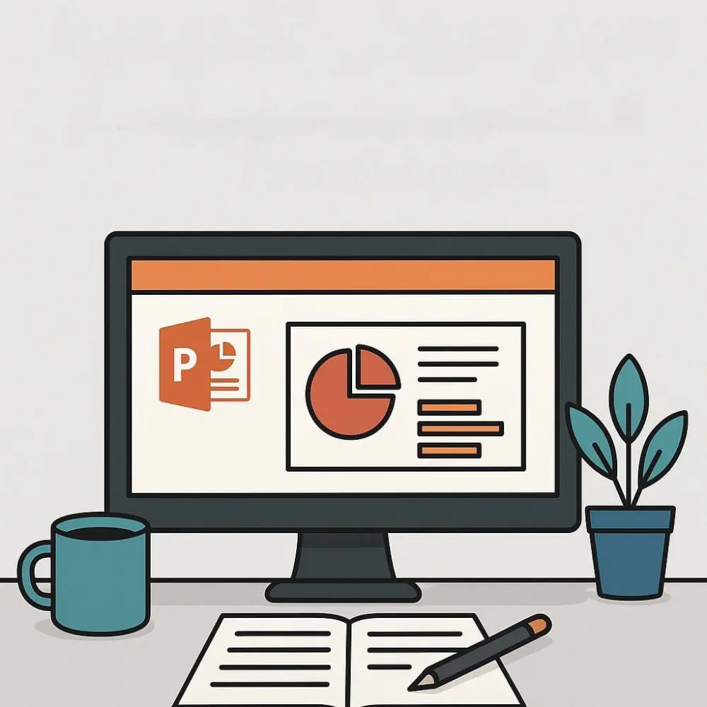 تصميم عرض تقديمي احترافي ببرنامج PowerPoint.  إنشاء شرائح PowerPoint أنيقة وجذابة لأي موضوع.  إعداد عرض تقديمي منسّق وجاهز للعرض بأسلوب احترافي.  تصميم عرض PowerPoint بسيط وواضح يناسب المشاريع أو الدراسة.