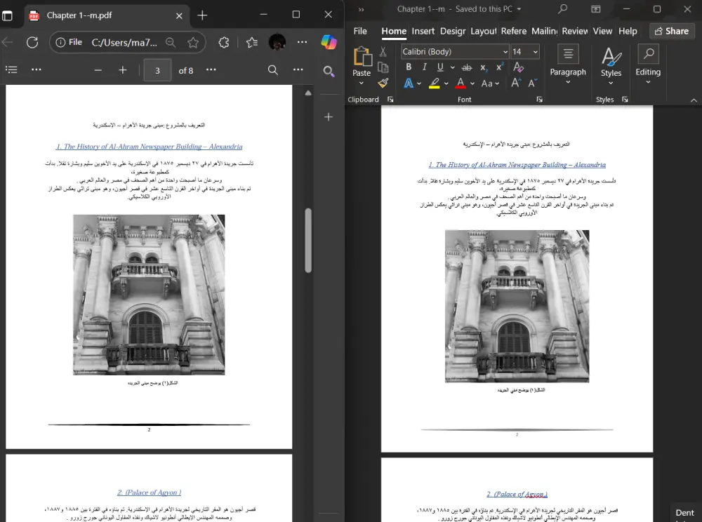 تحويل ملفات PDF إلى Word بدقة عالية وبدون أخطاء تنسيق ب 5$ لكل 20 صفحه