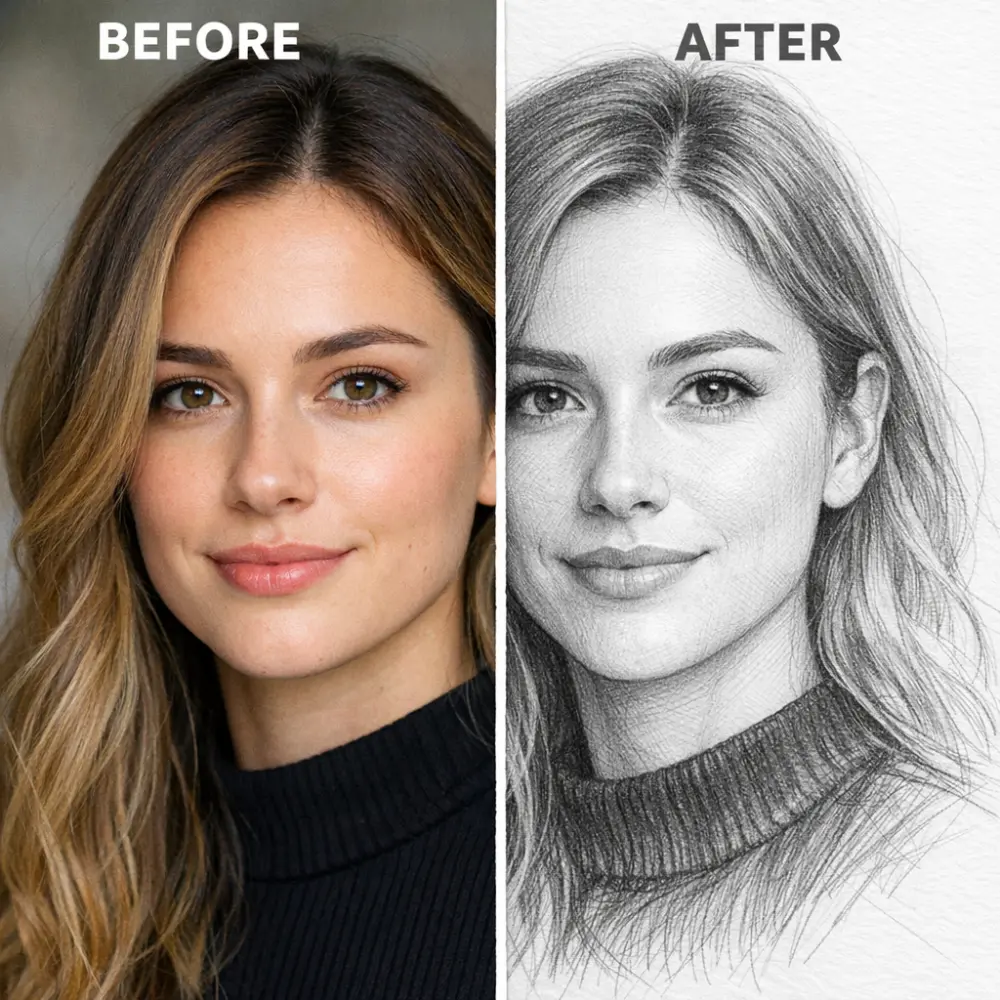 رسم صور شخصية بالرصاص بجودة عالية واحترافية