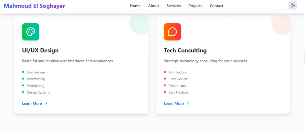 تصميم وبرمجة موقع معرض أعمال (Portfolio) احترافي ومتجاوب