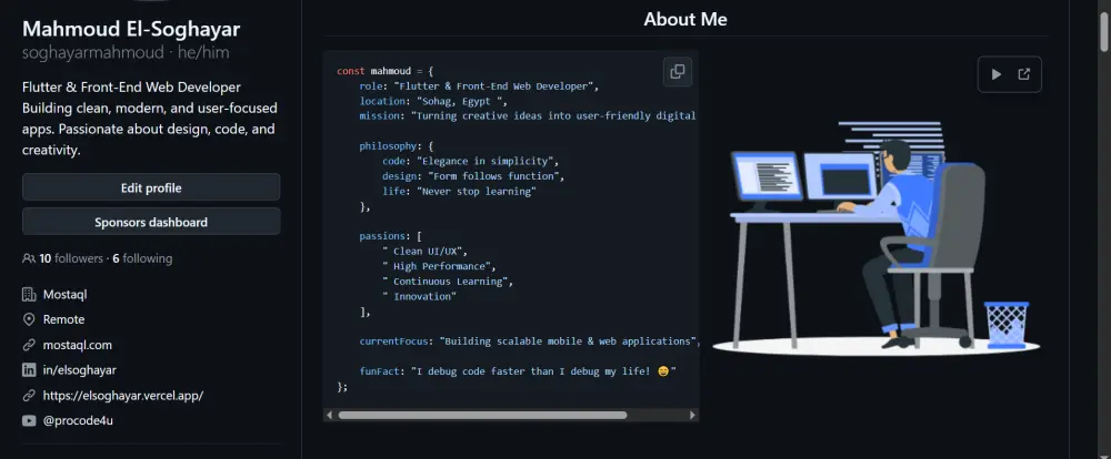 تحويل حساب GitHub إلى Portfolio احترافي يجذب الشركات