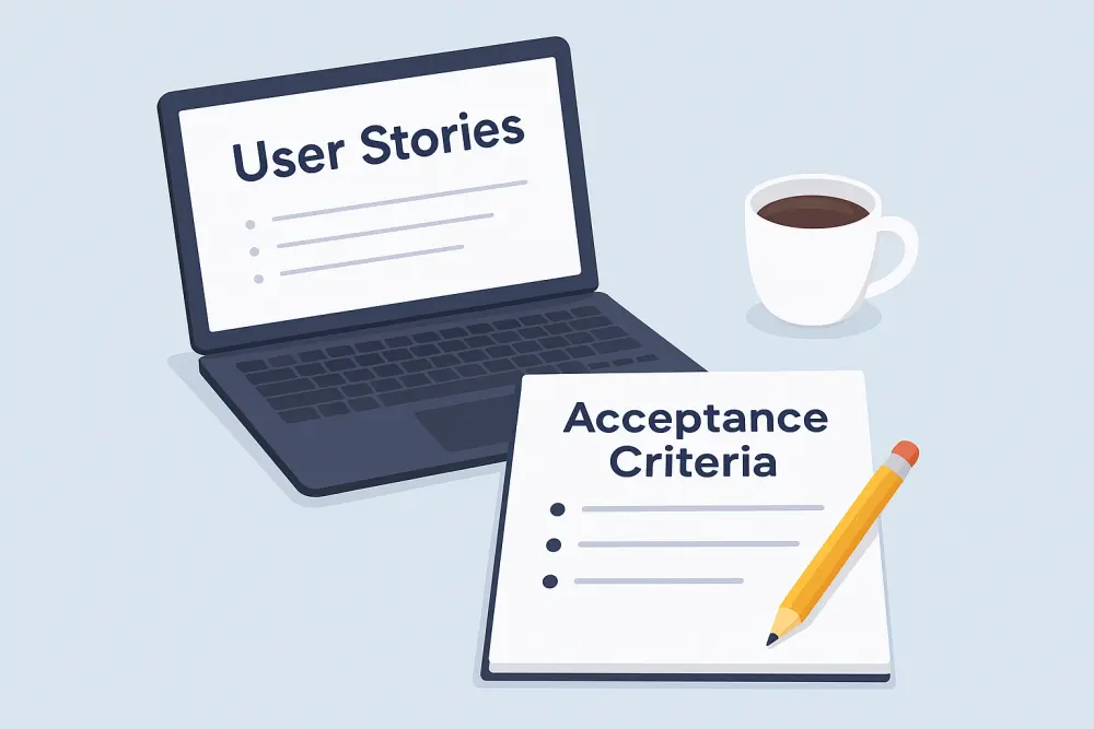 كتابة قصص المستخدم (User Stories) ومعايير القبول
