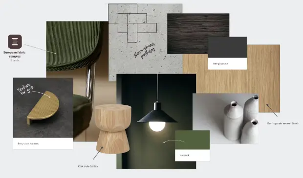 خدمة إعداد لوحة المود بورد (Moodboard) وفهم متطلبات العميل