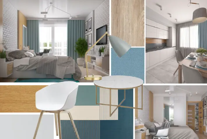 خدمة إعداد لوحة المود بورد (Moodboard) وفهم متطلبات العميل