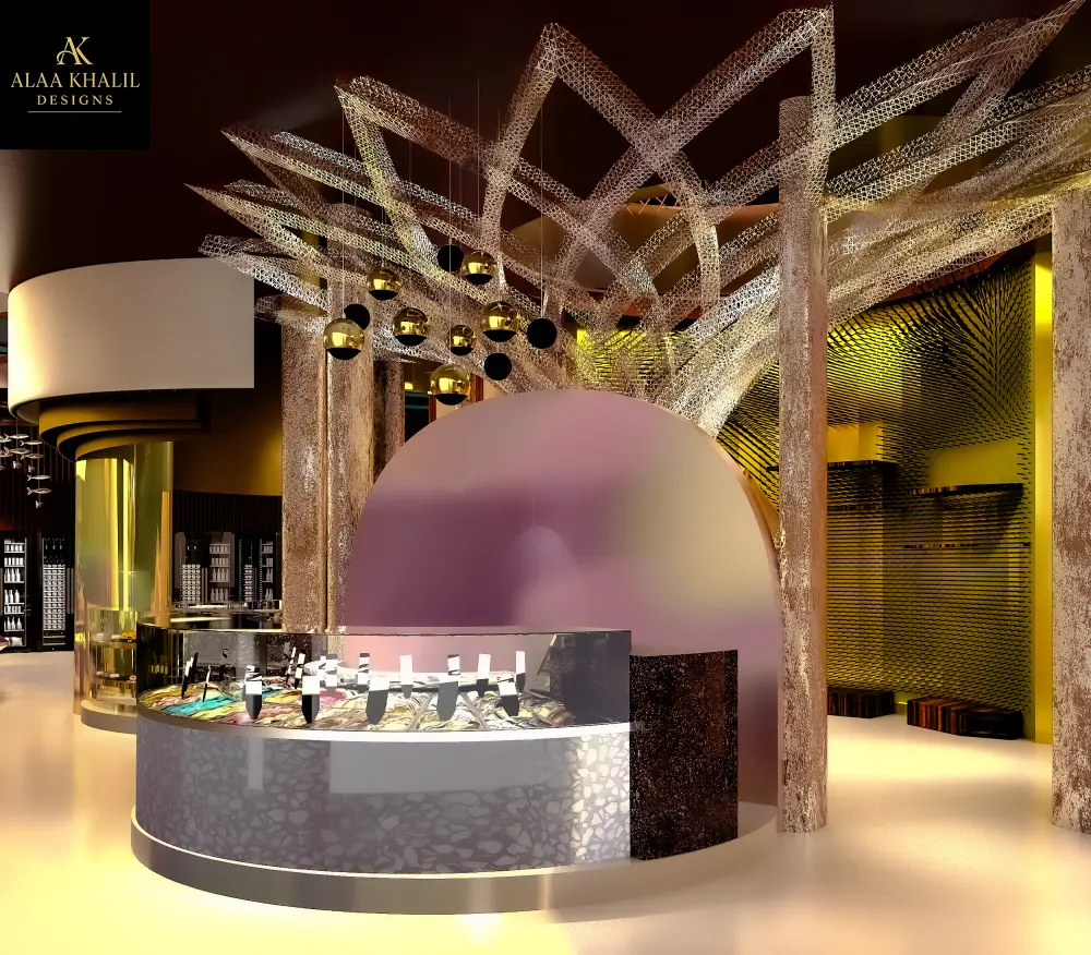 خدمة تصميم داخلي شامل (مود بورد + تصميم ثلاثي الأبعاد + فهم متطلبات العميل)