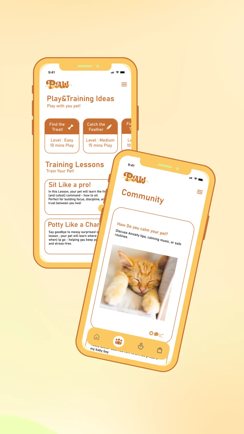 تصميم 3 صفحات من ابلكيشن باستخدام فيجما